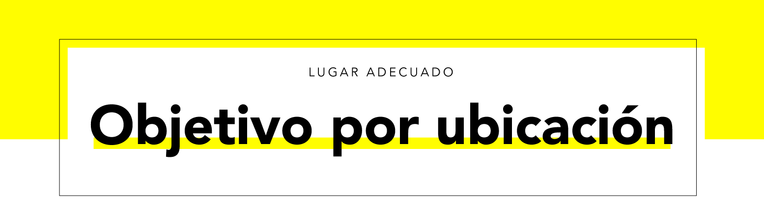 Objetivo por ubicación